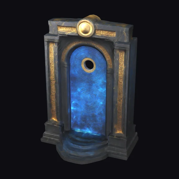 Ancient Black Marble Gateway