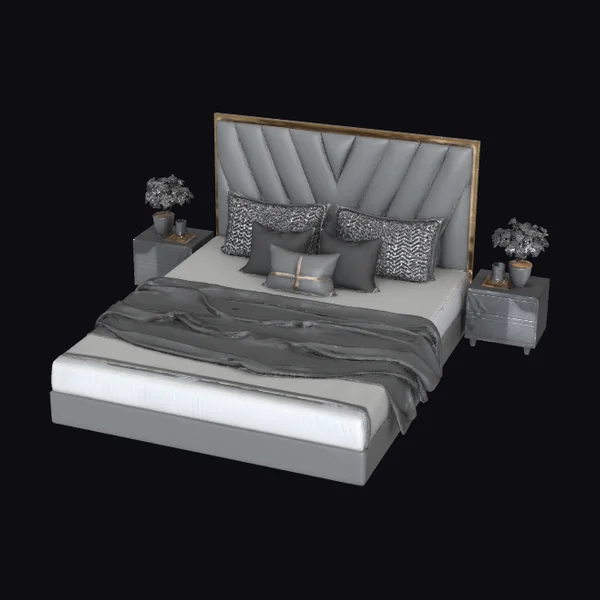 Modern Gray Bedroom Set