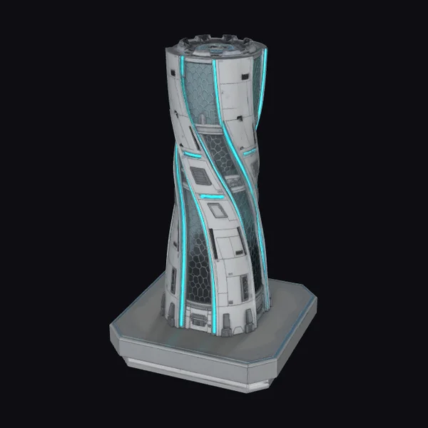 Neon Helix Spire