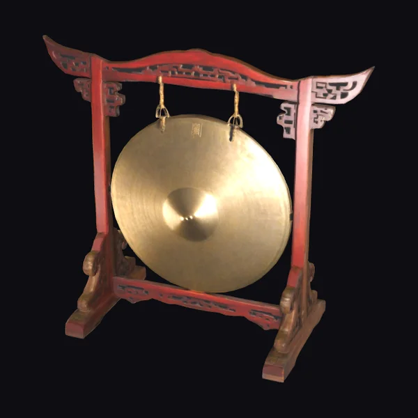 Chinese Gong on Stand