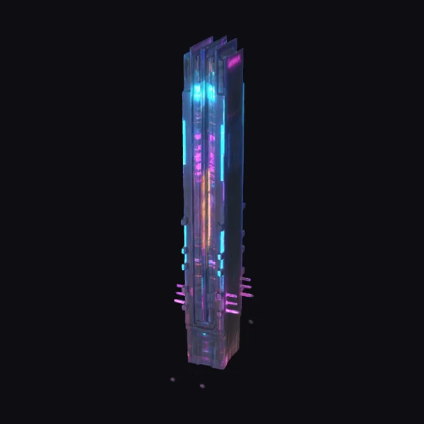 Neon Skyscraper Tower