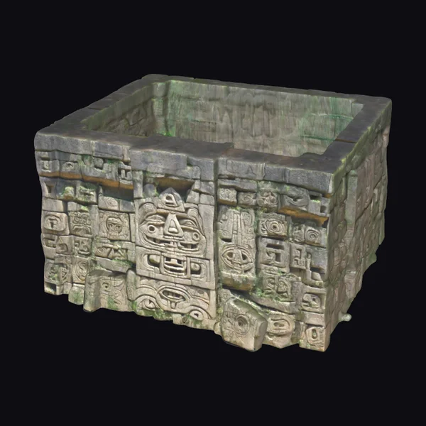 Ancient Stone Ruin Wall