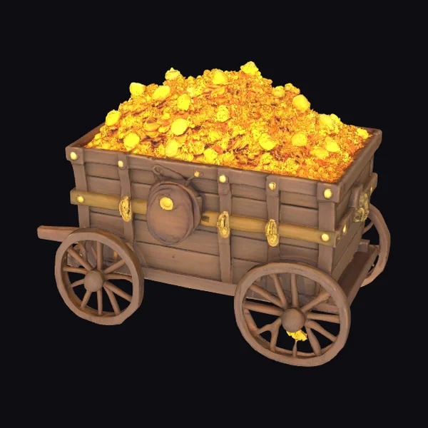 Golden Treasure Cart