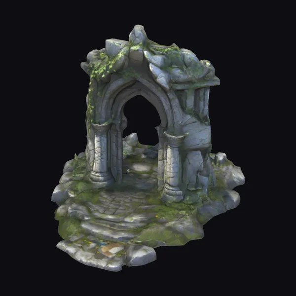 Ancient Ruined Stone Archway