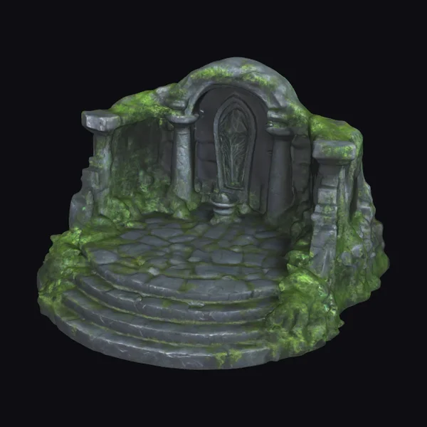 Overgrown Elven Ruins Altar