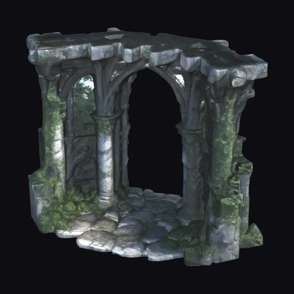 Elaborate Stone Arch Ruin