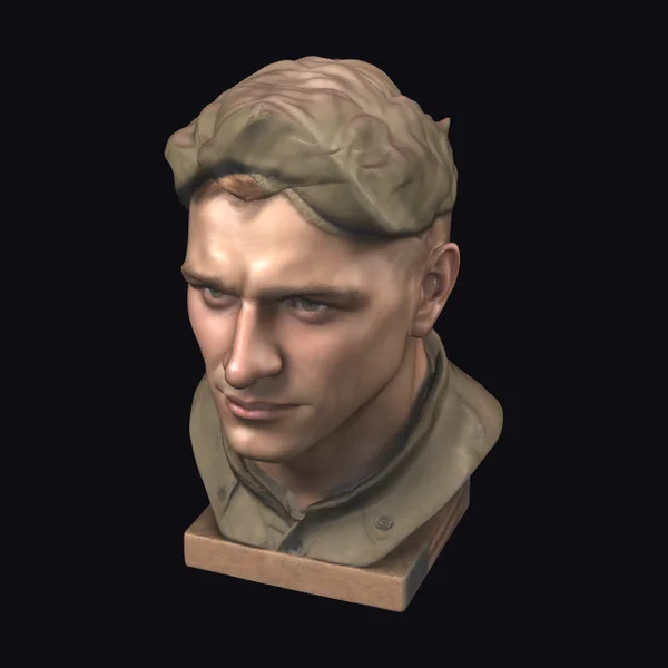 WWII American Soldier Bust