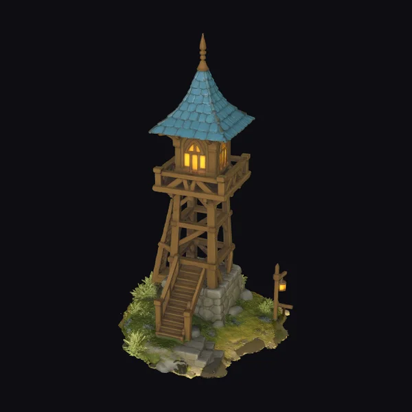 Wooden Watchtower Structure