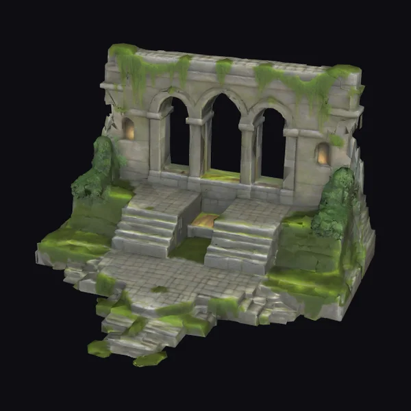 Ancient Stone Ruin Structure