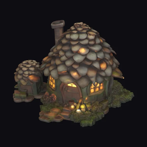 Pine Cone Fairy House