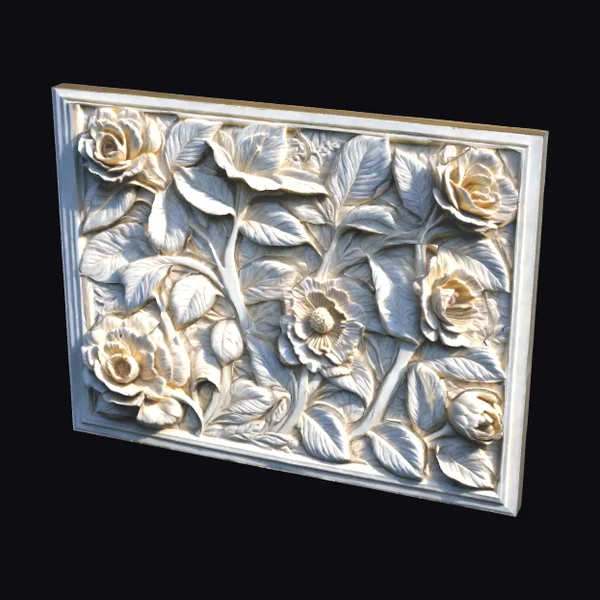 Ornate Floral Wall Panel