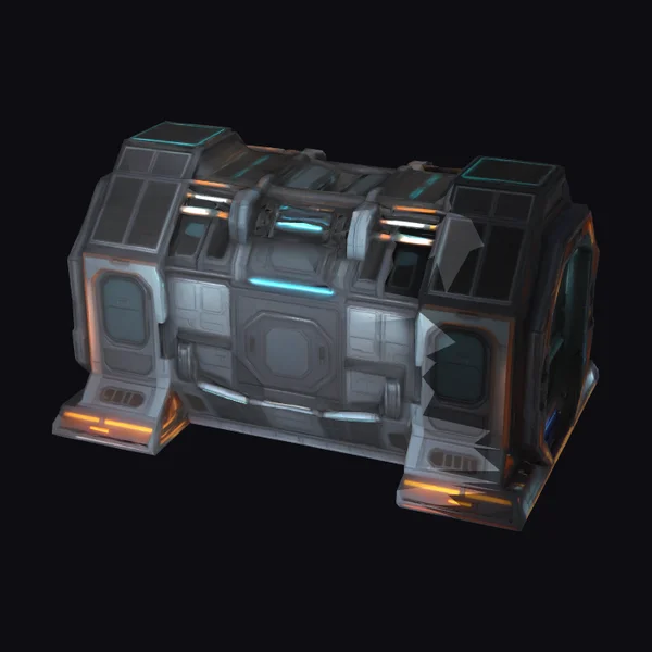 Sci-Fi Spaceship Interior Section