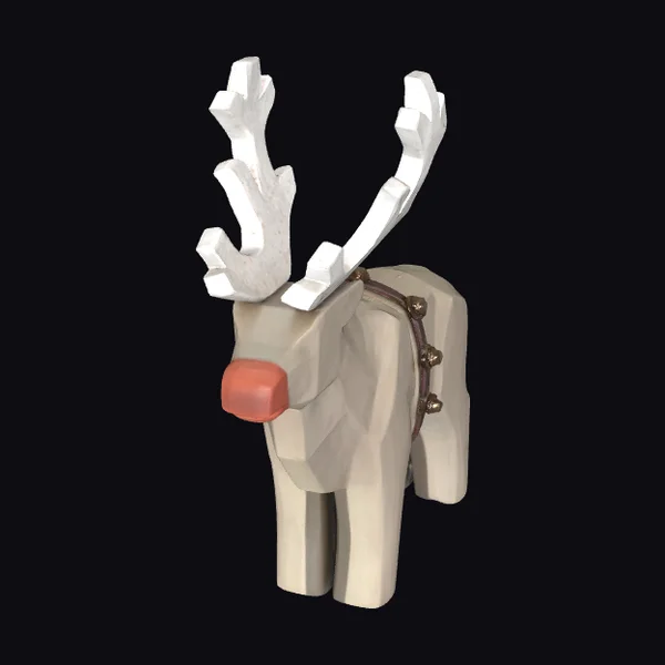 Abstract Reindeer Sculpture