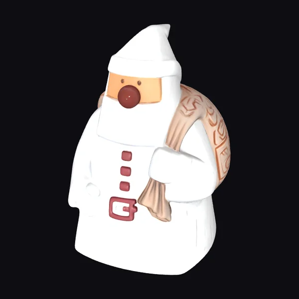 Abstract Santa Figurine
