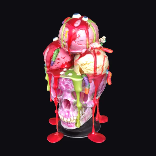 Zombie Brains Ice Cream