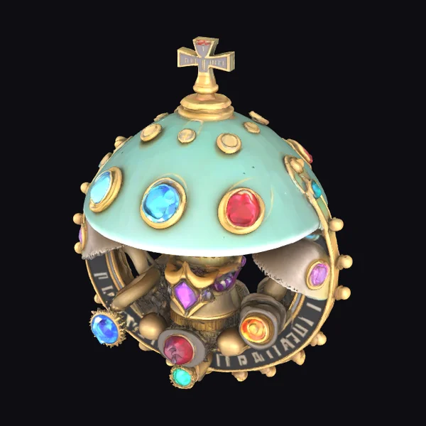 Ornate Gemstone Emblem