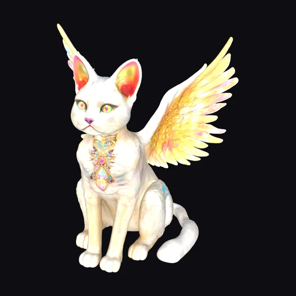 Winged Crystal Cat