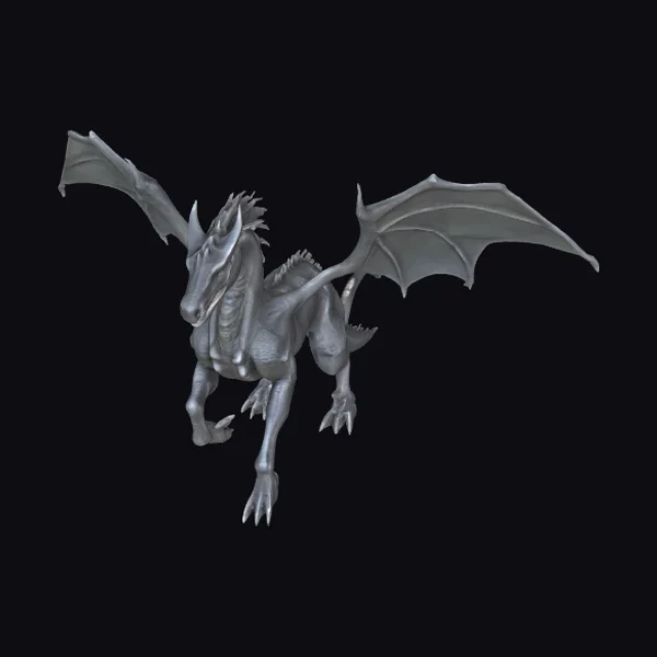 Dark Winged Horse Dragon