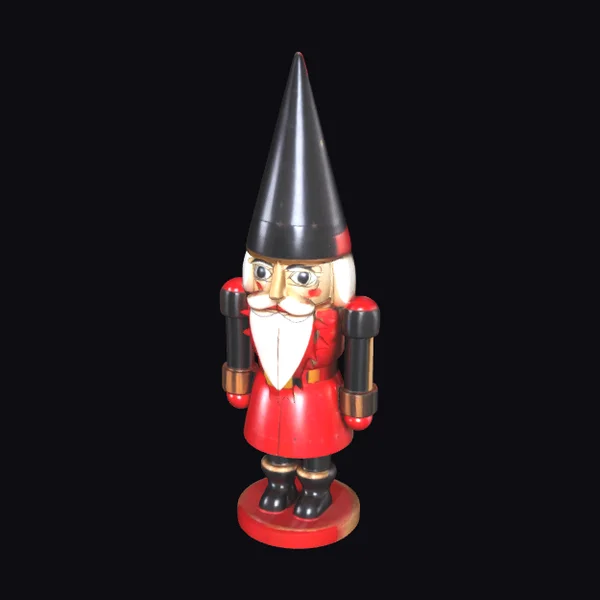 Wooden Wizard Nutcracker Figure