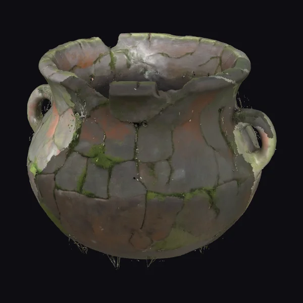 Ancient Cracked Cauldron