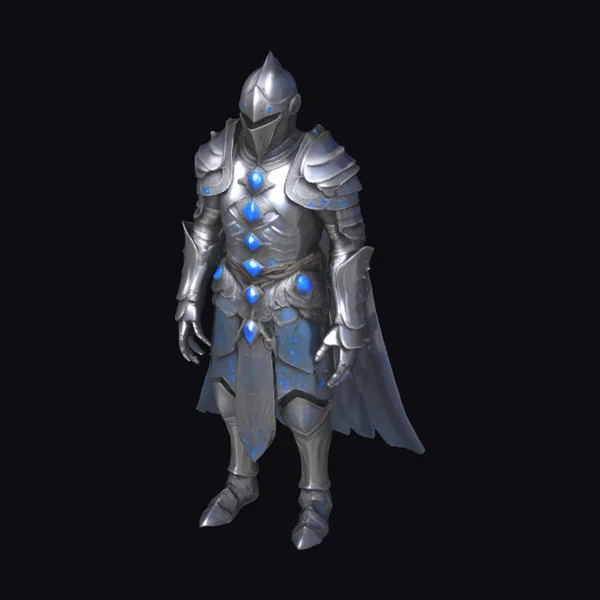 Ancient Dark Silver Armor