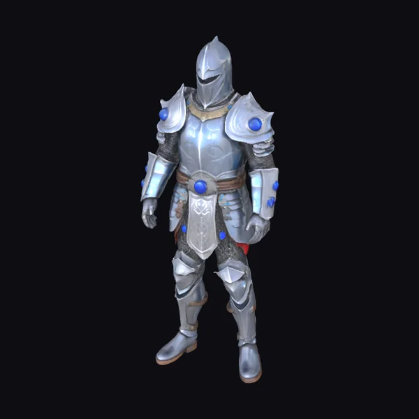 Ancient Dark Silver Armor