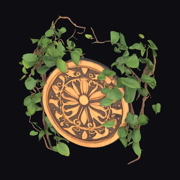 Wooden Tribal Emblem