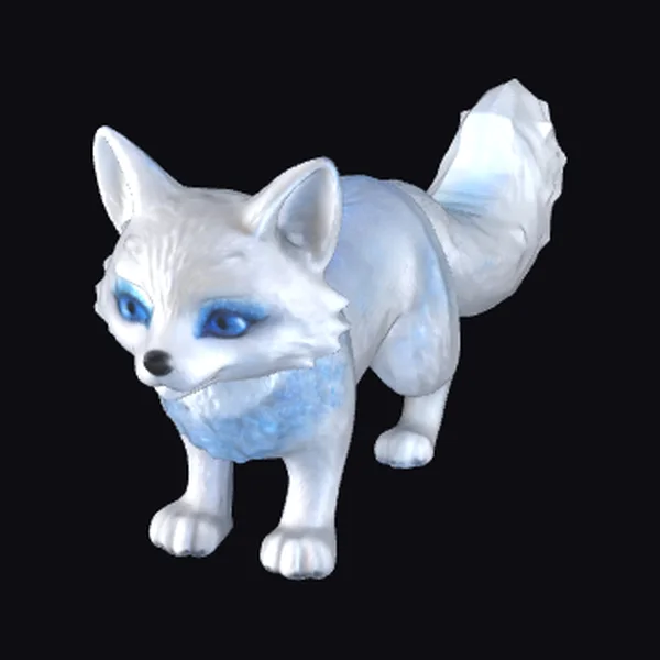 Snow Fox with Frost