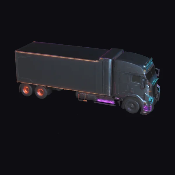 Neon Semi Truck Hauler
