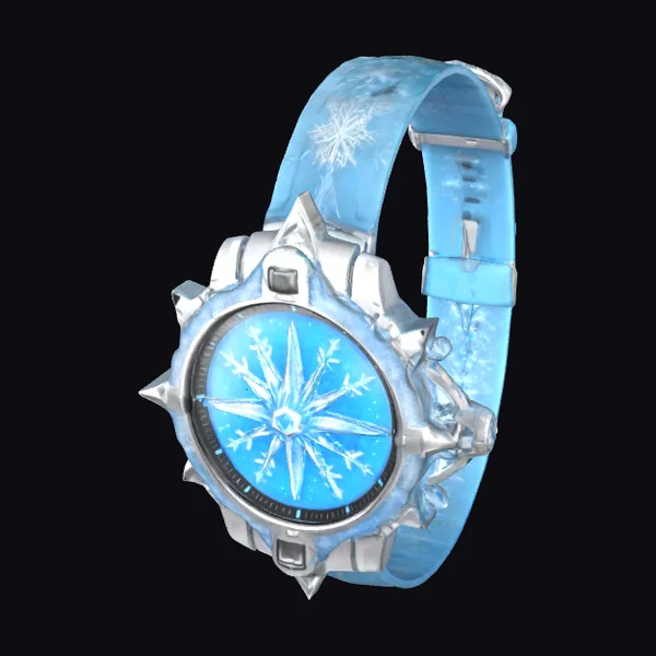 Icy Blue Compass Watch