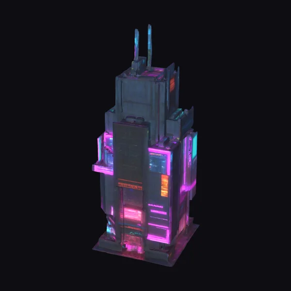 Cyberpunk Skyscraper Tower
