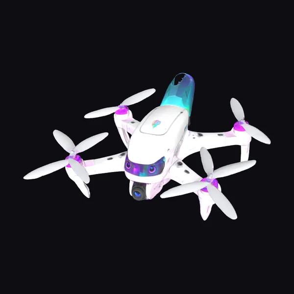 Iridescent Parrot Drone