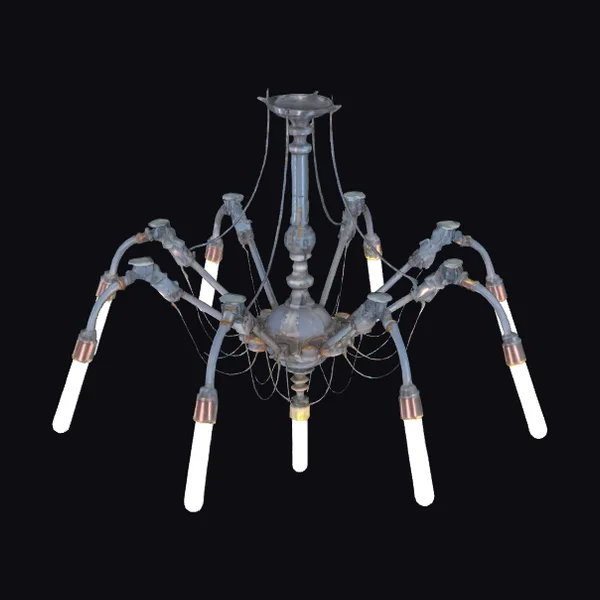 Cyberpunk Metal Chandelier