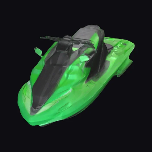 Green Jet Ski Vehicle