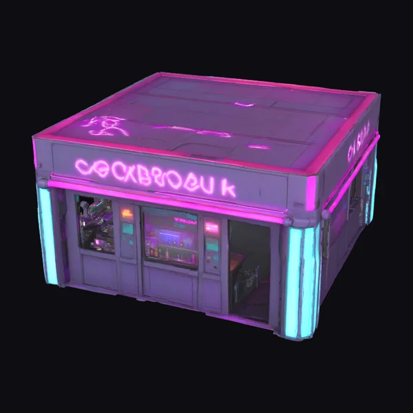 Neon Bar Diorama