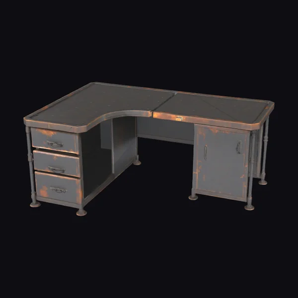 L-Shaped Security Office Desk