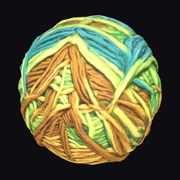 Multicolored Yarn Ball