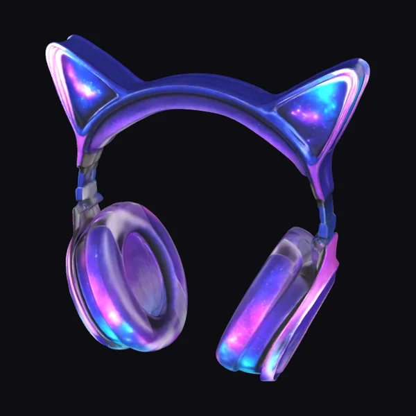 Galaxy Cat Ear Headphones