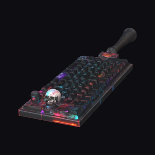 Glowing Hacking Keyboard