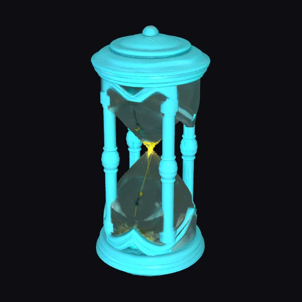 Cyan Hourglass Icon