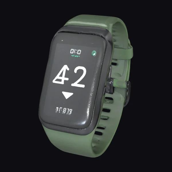 Green Smartwatch Display