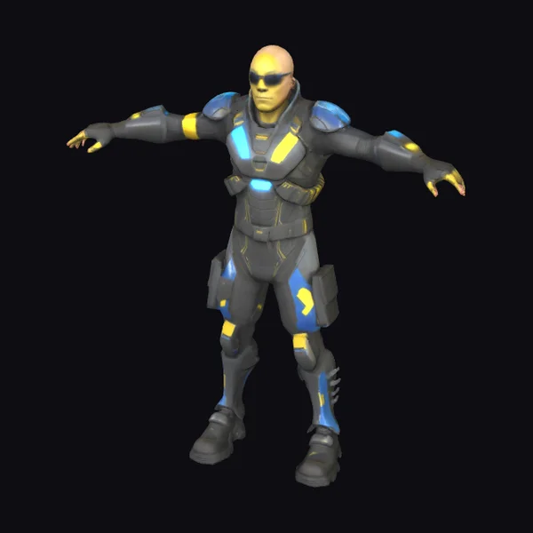 Futuristic Soldier Character