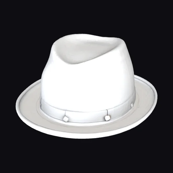White Fedora Hat