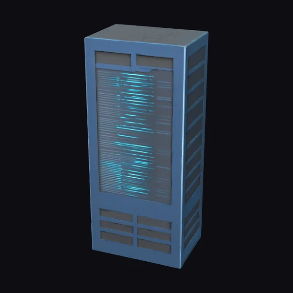Blue Server Tower
