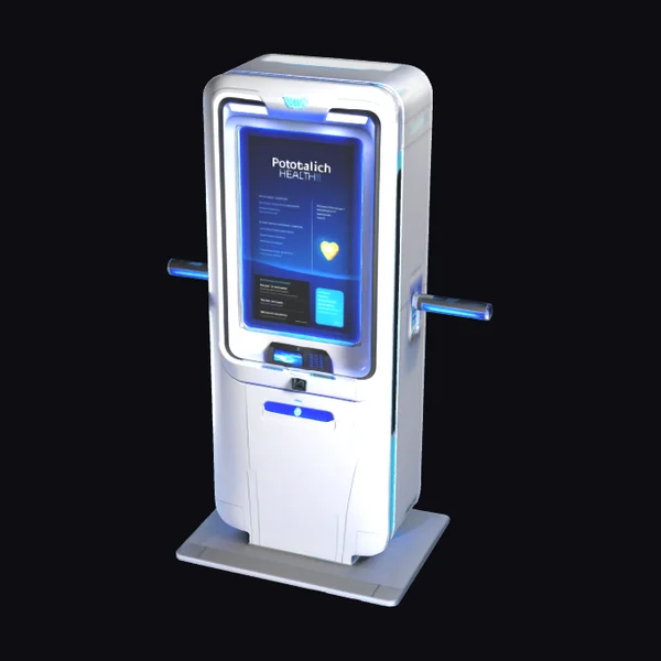 Futuristic Health Kiosk Terminal
