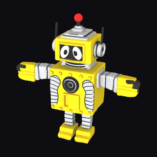 Yellow Robot Figure
