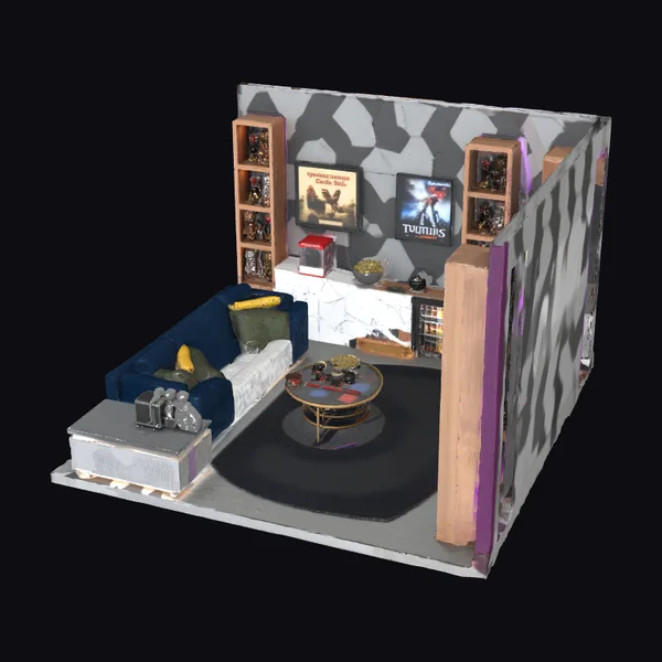 Cozy Home Theater Setup