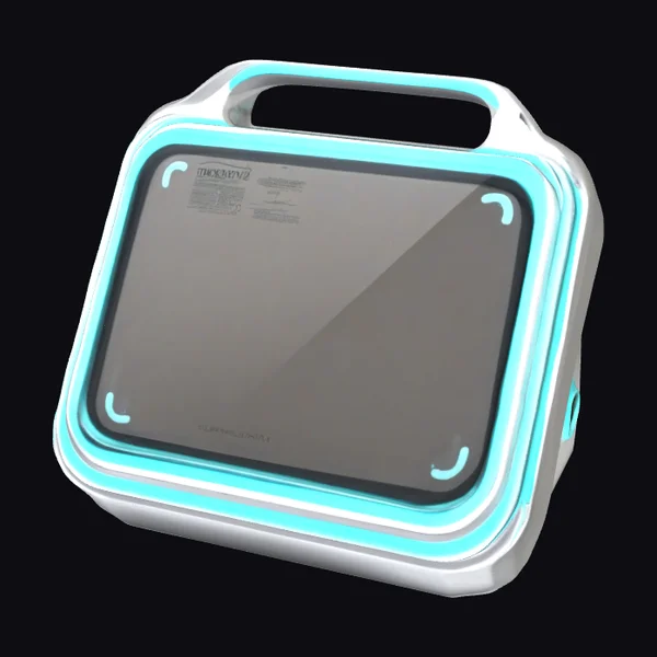Glowing Blue Tablet Case