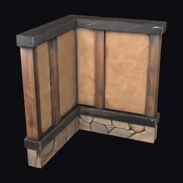 Wooden Wall Corner Panel