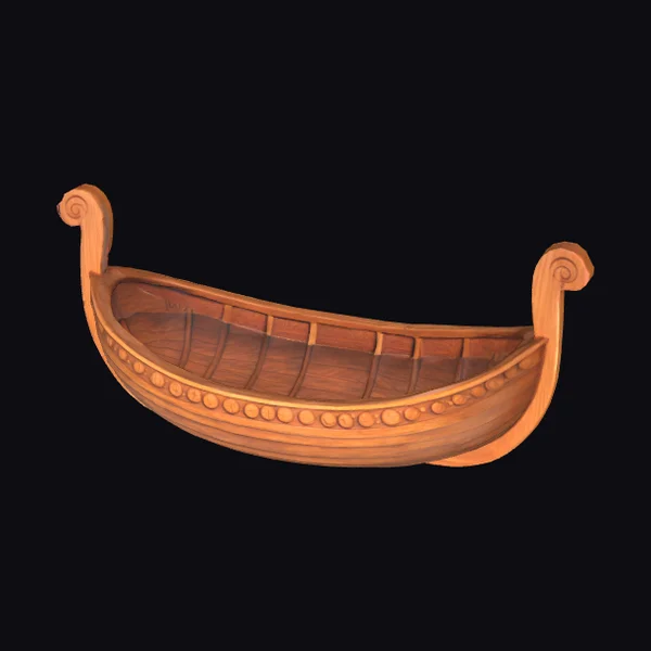 Wooden Viking Longship